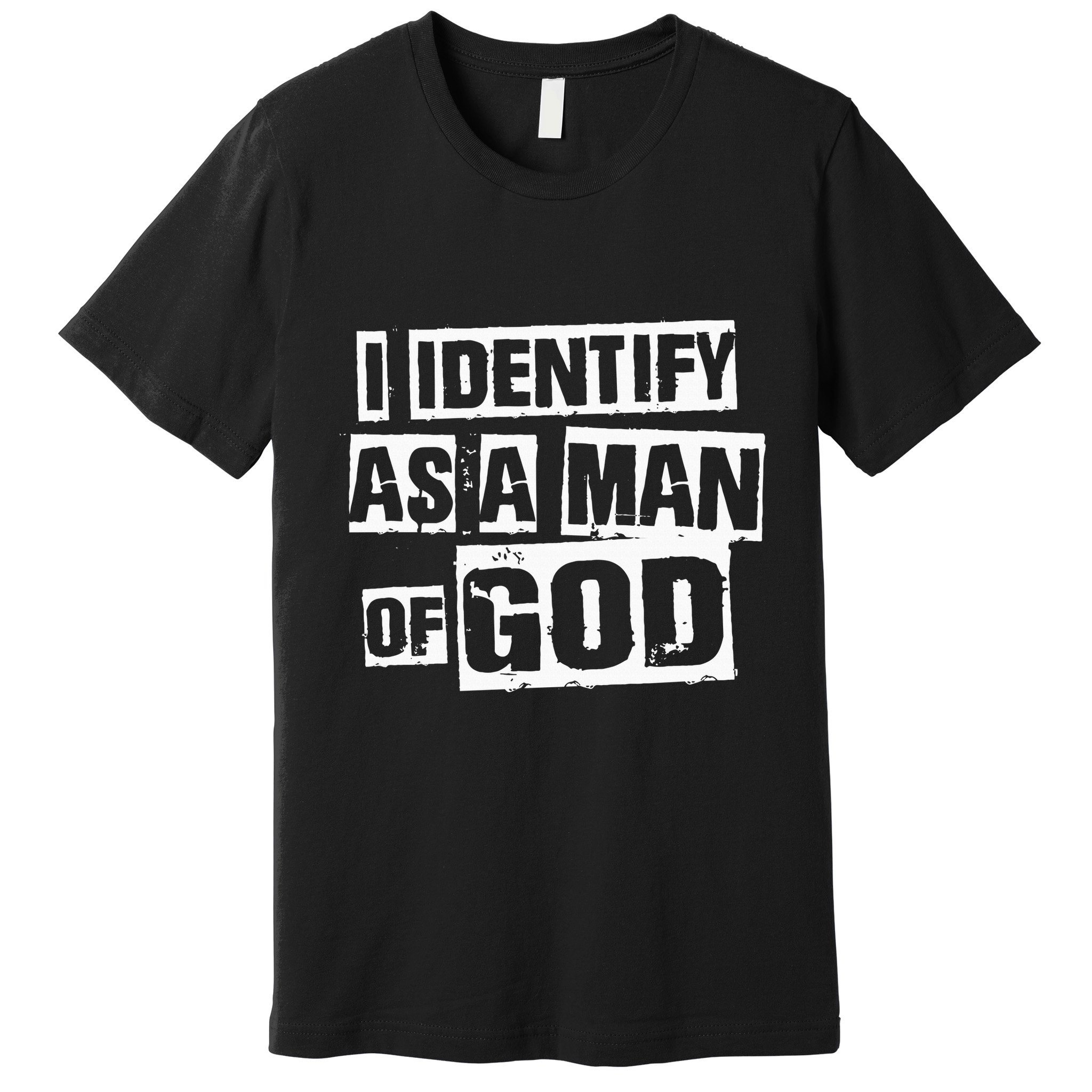 I Identify As A Man Of God Premium T-Shirt