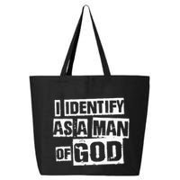 I Identify As A Man Of God 25L Jumbo Tote