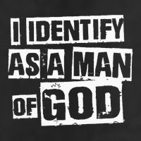 I Identify As A Man Of God 25L Jumbo Tote