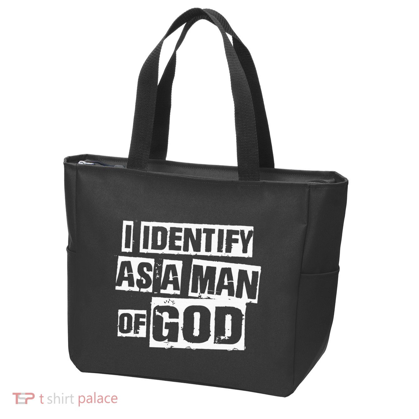 I Identify As A Man Of God Zip Tote Bag