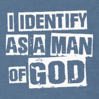 I Identify As A Man Of God Garment-Dyed Sweatshirt