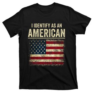 I Identify As An American Flag T-Shirt