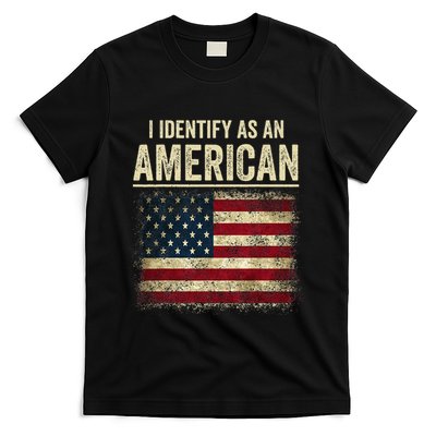 I Identify As An American Flag T-Shirt