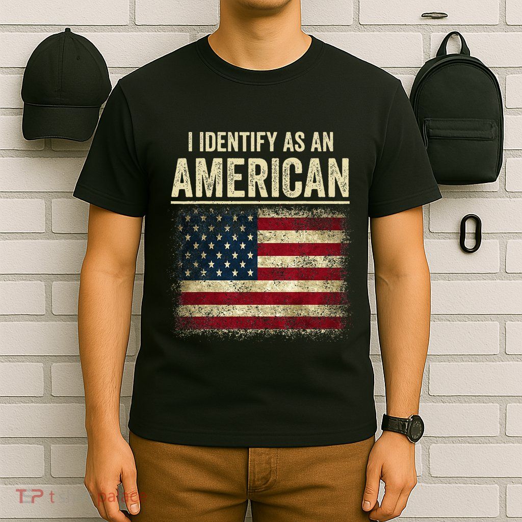 I Identify As An American Flag T-Shirt
