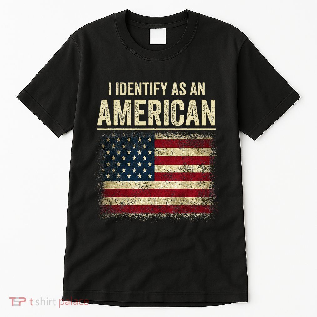 I Identify As An American Flag Tall T-Shirt