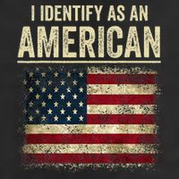 I Identify As An American Flag Adult Drive Performance Visor