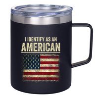 I Identify As An American Flag 12oz Stainless Steel Coffee Mug