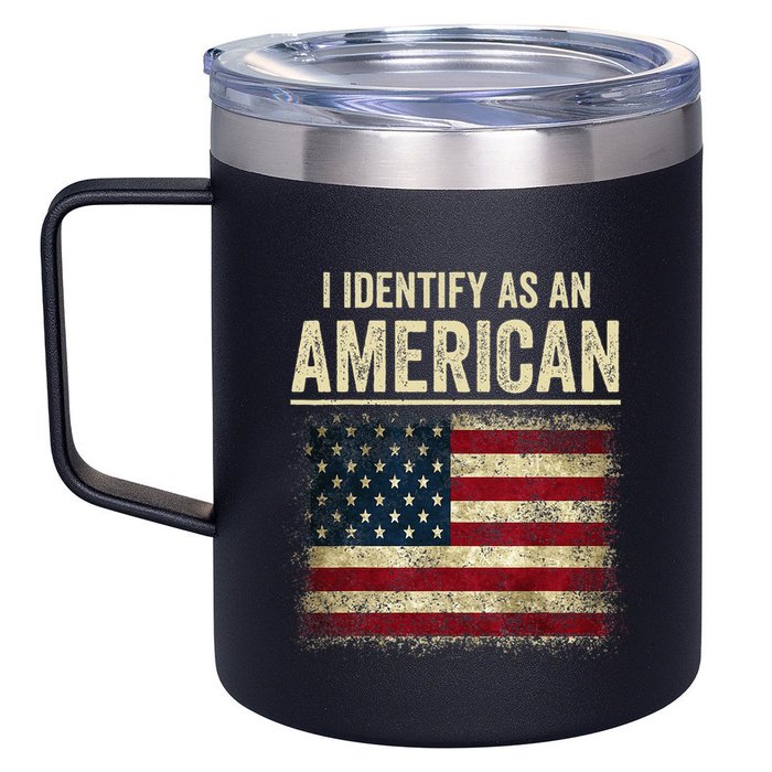 I Identify As An American Flag 12oz Stainless Steel Coffee Mug