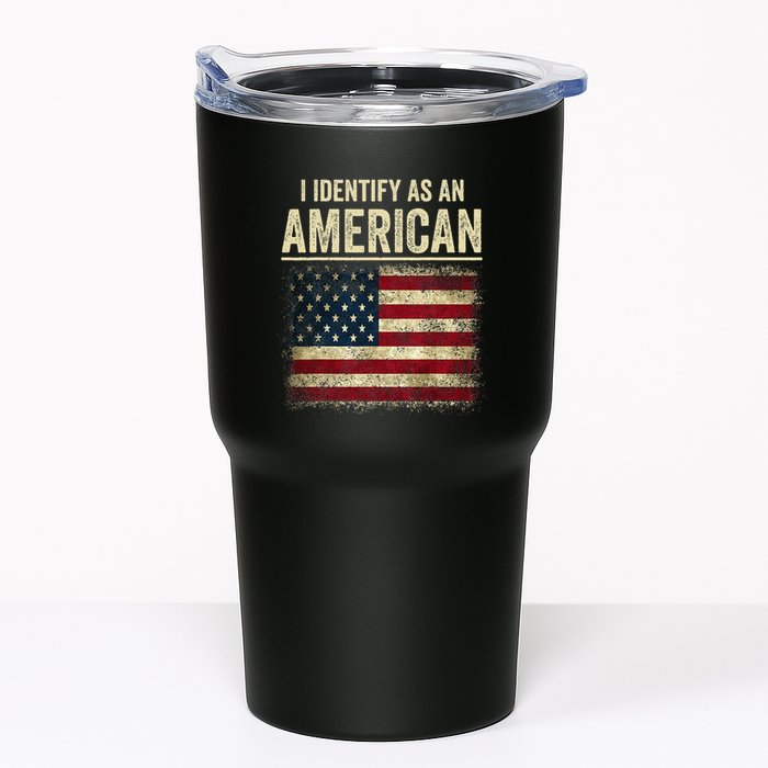 I Identify As An American Flag Tumbler