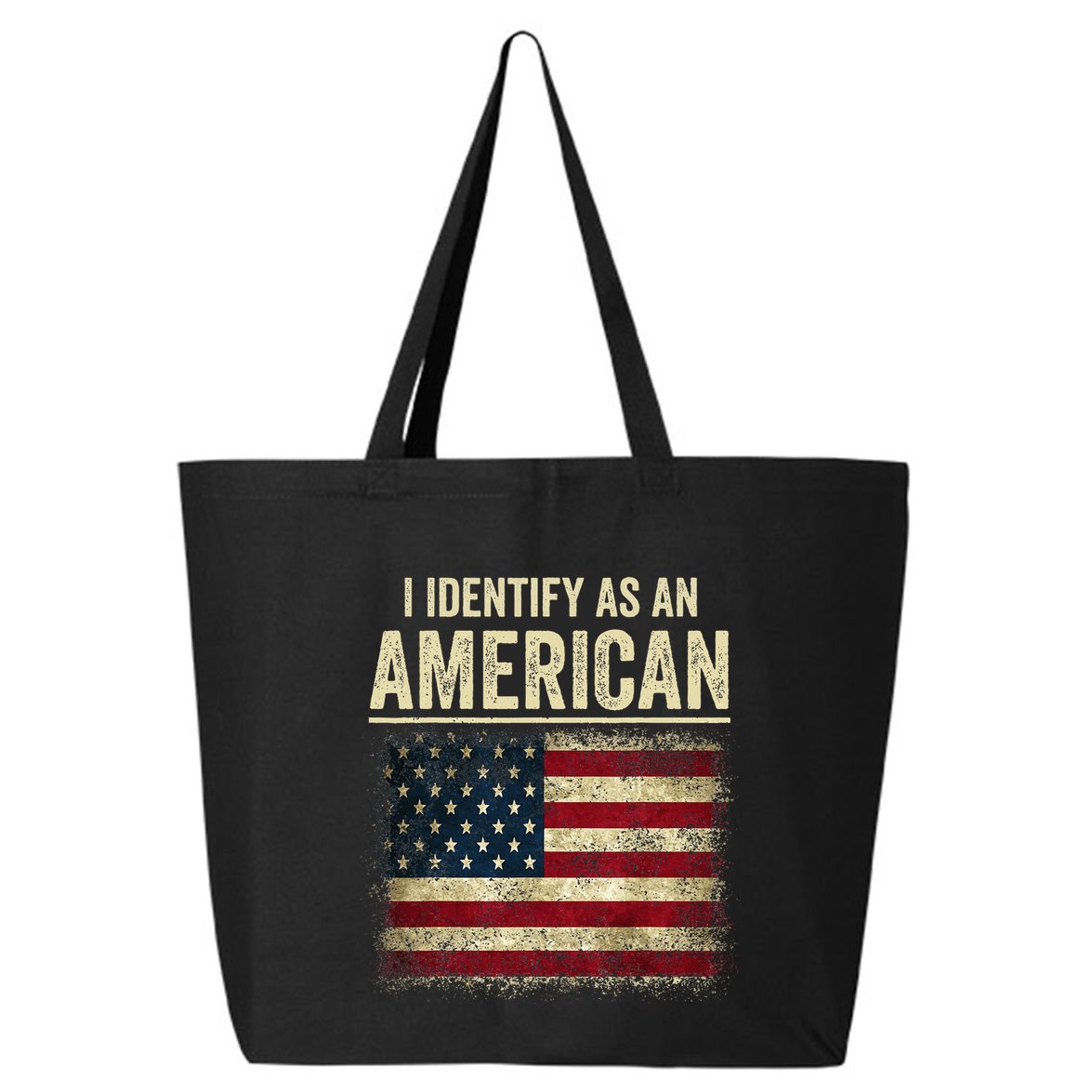 I Identify As An American Flag 25L Jumbo Tote