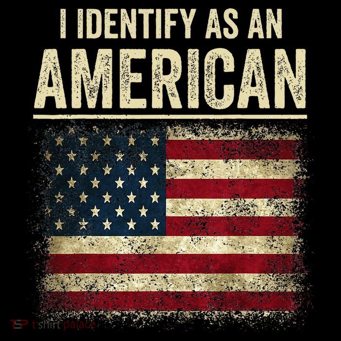 I Identify As An American Flag Womens T-Shirt