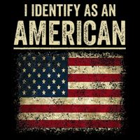 I Identify As An American Flag Wool Snapback Cap
