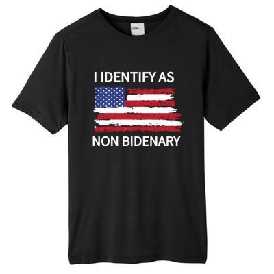 I Identify As Non Bidenary Tall Fusion ChromaSoft Performance T-Shirt