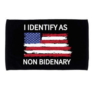 I Identify As Non Bidenary Microfiber Hand Towel