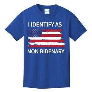 I Identify As Non Bidenary Kids T-Shirt