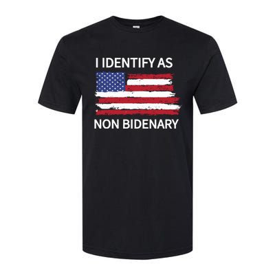 I Identify As Non Bidenary Softstyle CVC T-Shirt