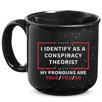 I Identify As A Conspiracy Theorist My Pronouns Are Told You 15oz Campfire Ceramic Mug