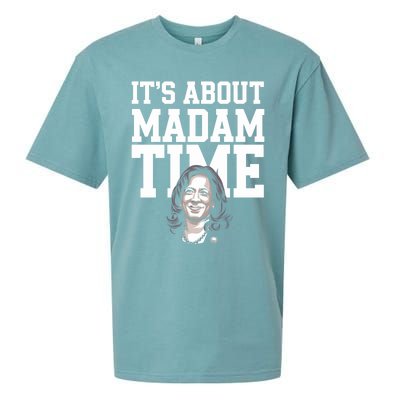 ItS Is About Madam Time Funny Kamala Harris Outfit Cool Gift Sueded Cloud Jersey T-Shirt