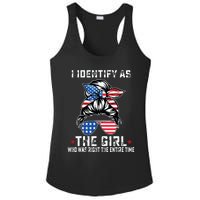 I Identify As The Girl Who Was Right The Entire Time Ladies PosiCharge Competitor Racerback Tank