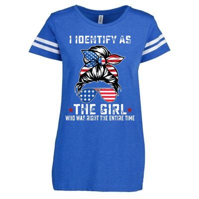 I Identify As The Girl Who Was Right The Entire Time Enza Ladies Jersey Football T-Shirt