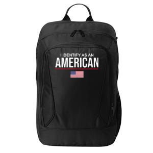 I Identify As An American USA Flag City Backpack