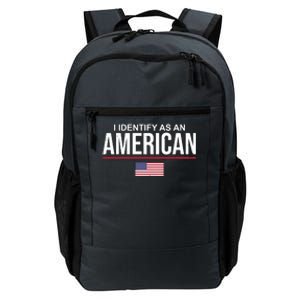 I Identify As An American USA Flag Daily Commute Backpack