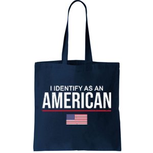 I Identify As An American USA Flag Tote Bag