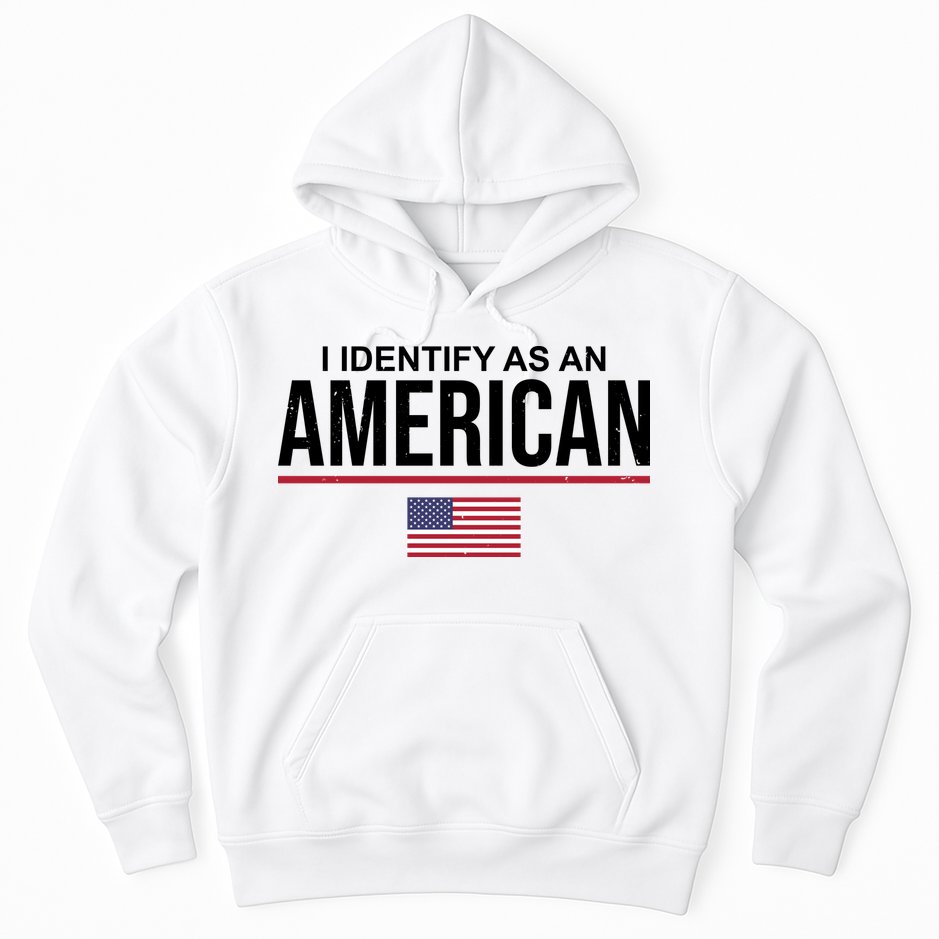 I Identify As An American USA Flag Hoodie