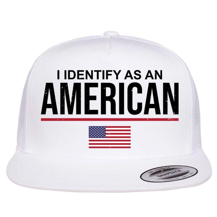 I Identify As An American USA Flag Flatbill Hat