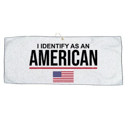I Identify As An American USA Flag Large Microfiber Waffle Golf Towel