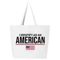 I Identify As An American USA Flag 25L Jumbo Tote