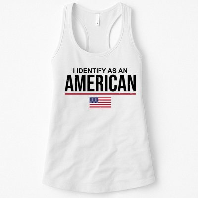 I Identify As An American USA Flag Womens Tank Top