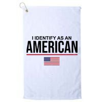 I Identify As An American USA Flag Golf Towel