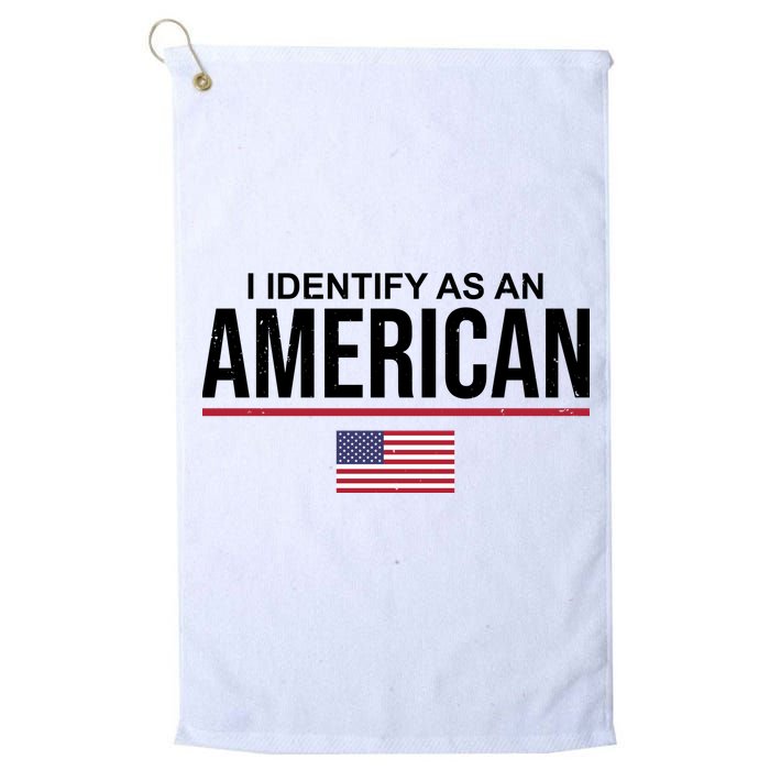 I Identify As An American USA Flag Golf Towel