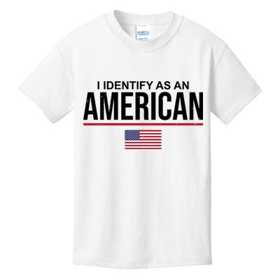 I Identify As An American USA Flag Kids T-Shirt