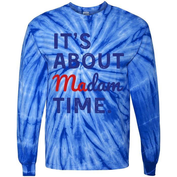 ItS Is About Madam Time Gift Tie-Dye Long Sleeve Shirt