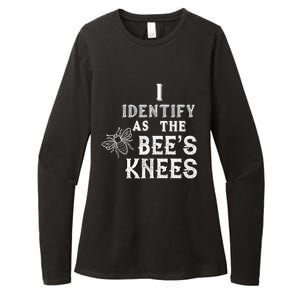 I Identify As The Bee's Knees Funny Positive Vibes Pronoun Womens CVC Long Sleeve Shirt