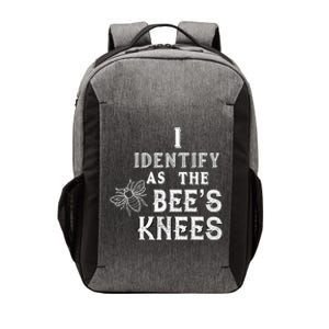 I Identify As The Bee's Knees Funny Positive Vibes Pronoun Vector Backpack