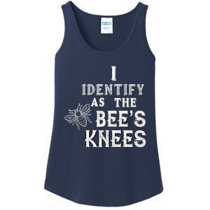 I Identify As The Bee's Knees Funny Positive Vibes Pronoun Ladies Essential Tank