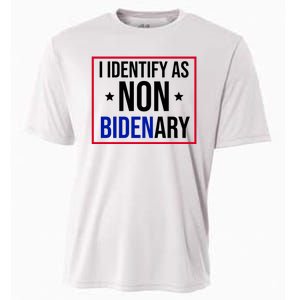 I Identify As Non Bidenary Anti Biden Funny Cooling Performance Crew T-Shirt