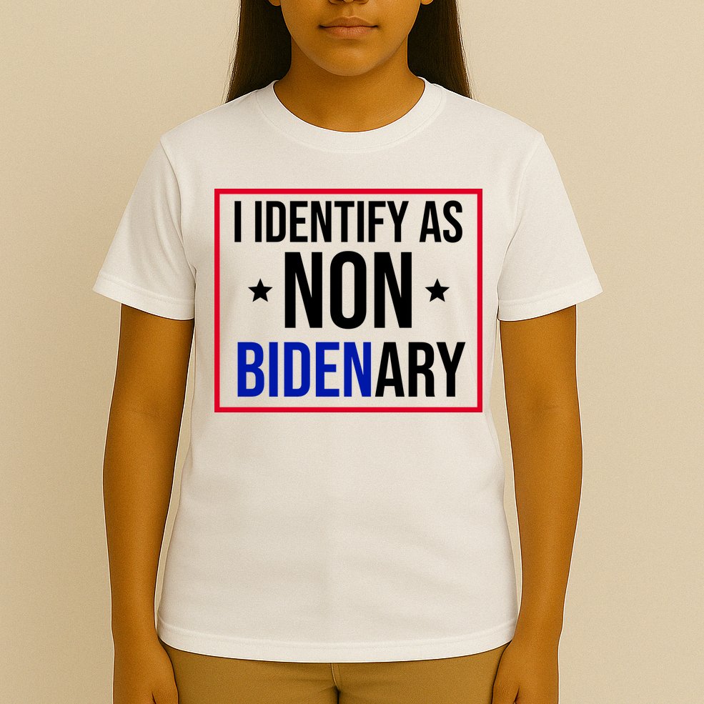 I Identify As Non Bidenary Anti Biden Funny T-Shirt