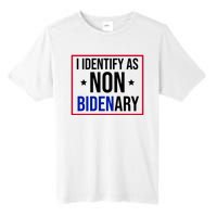 I Identify As Non Bidenary Anti Biden Funny Tall Fusion ChromaSoft Performance T-Shirt