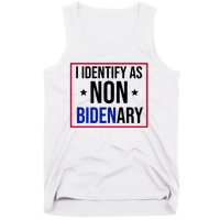 I Identify As Non Bidenary Anti Biden Funny Tank Top