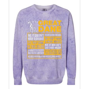 It Is A Great Dane Funny Gift Dog Lover Colorblast Crewneck Sweatshirt