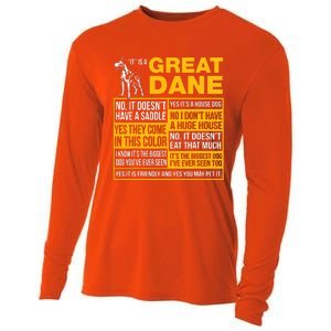 It Is A Great Dane Funny Gift Dog Lover Cooling Performance Long Sleeve Crew