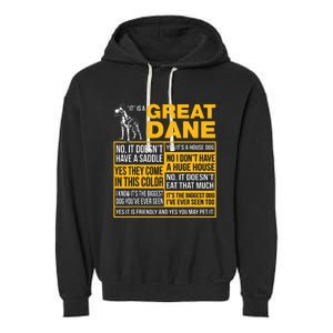 It Is A Great Dane Funny Gift Dog Lover Garment-Dyed Fleece Hoodie