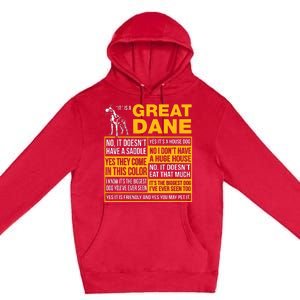 It Is A Great Dane Funny Gift Dog Lover Premium Pullover Hoodie