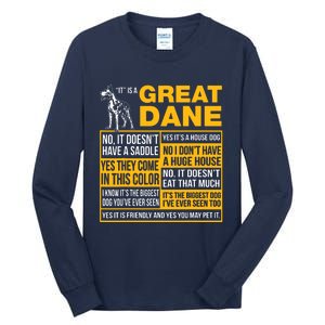 It Is A Great Dane Funny Gift Dog Lover Tall Long Sleeve T-Shirt