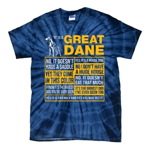 It Is A Great Dane Funny Gift Dog Lover Tie-Dye T-Shirt