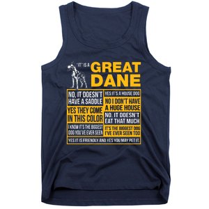 It Is A Great Dane Funny Gift Dog Lover Tank Top